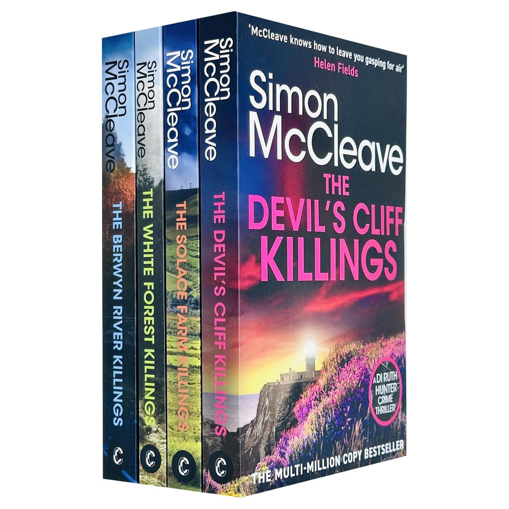 DI Ruth Hunter Series (4-7) Collection 4 Books Set By Simon McCleave (The Devil's Cliffs Killings)