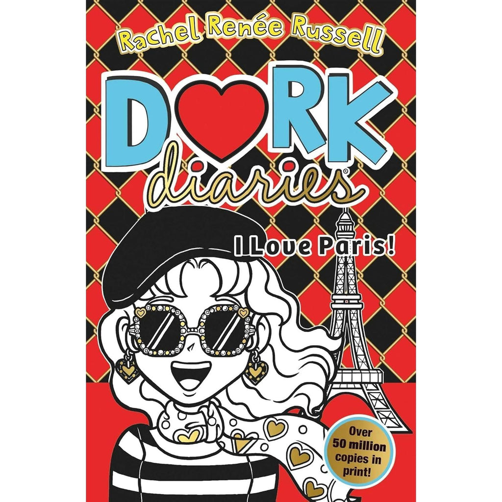 Dork Diaries Collection 4 Books Set (Volume 13-16) By Rachel Renee Russell (Sister Showdown, Birthday Drama!, Spectacular Superstar and I Love Paris!)