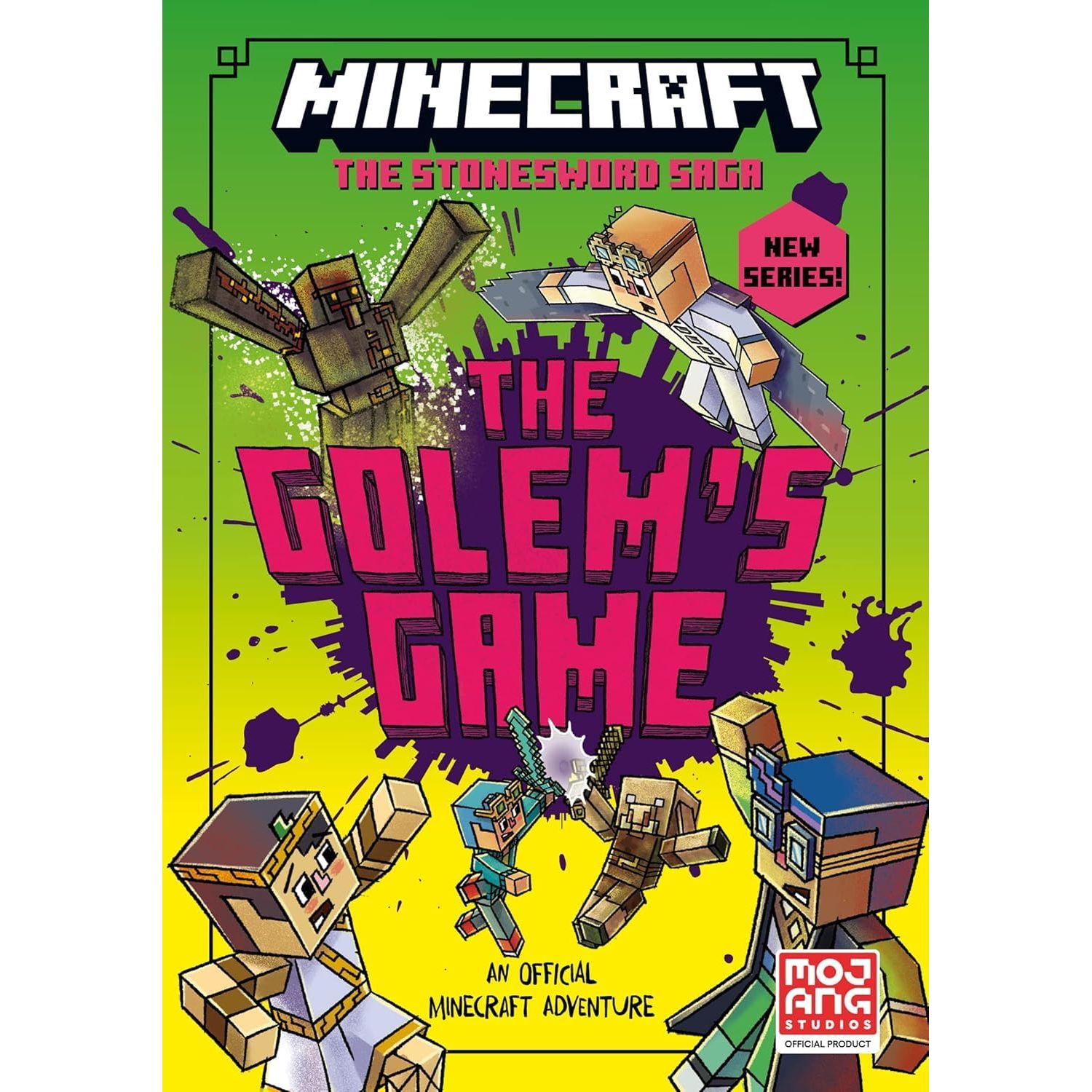 Minecraft Stonesword Saga & Ironsword Academy 8 Books Collection Set By Mojang AB (Crack in the Code, Mobs Rule, New Pets on the Block)
