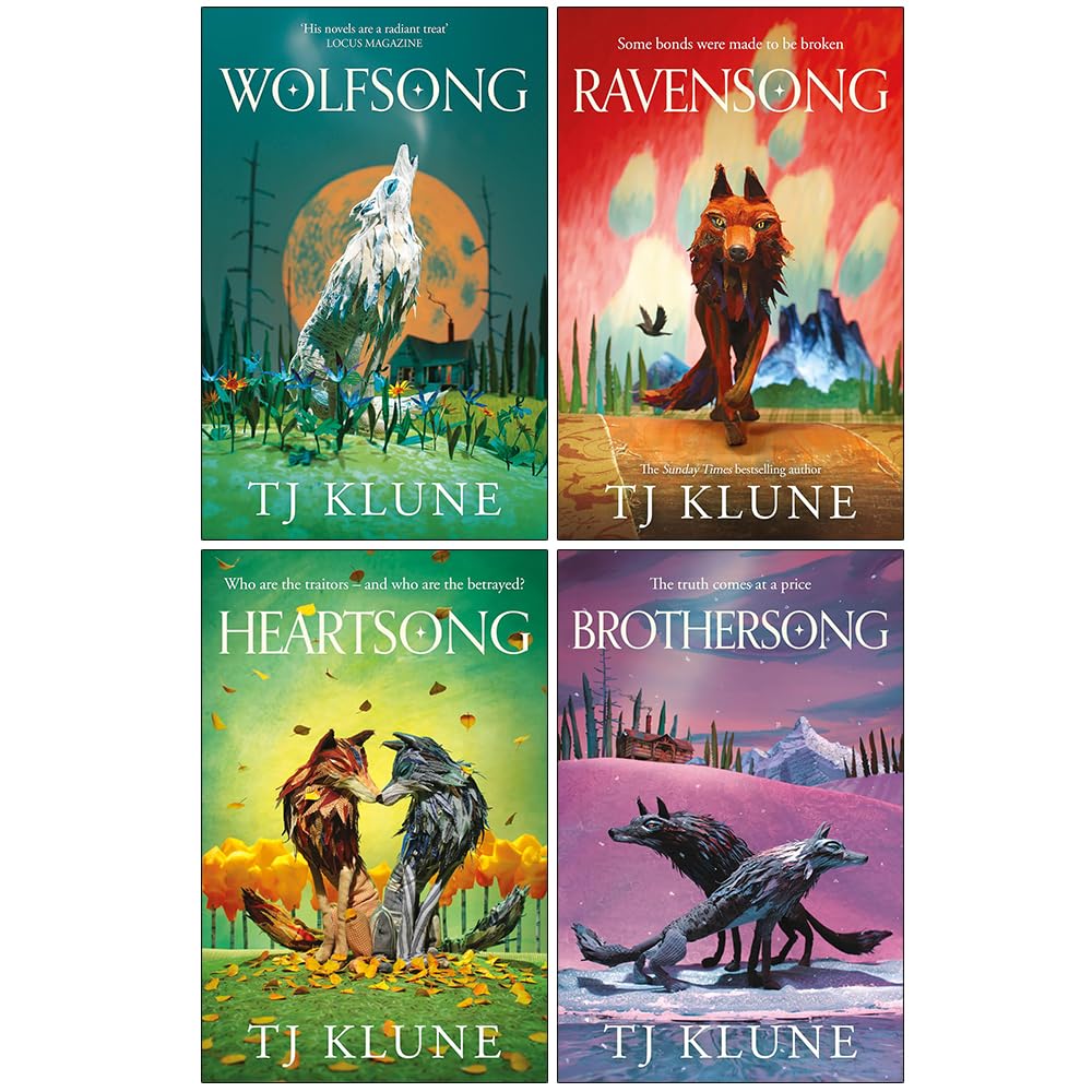 Green Creek Series 4 Books Collection Set By TJ Klune (Wolfsong, Ravensong, Heartsong and Brothersong)