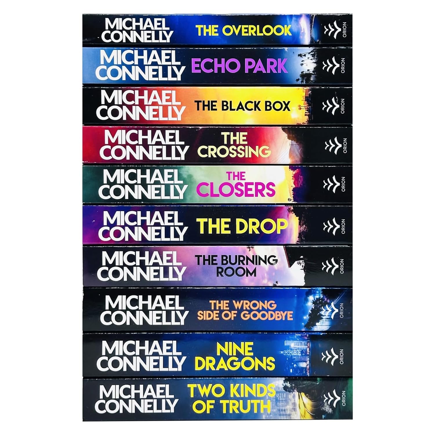 Harry Bosch Series (Book 11-20) by Michael Connelly 10 Books Collection Set (The Closers, Echo Park, The Overlook, Nine Dragons)