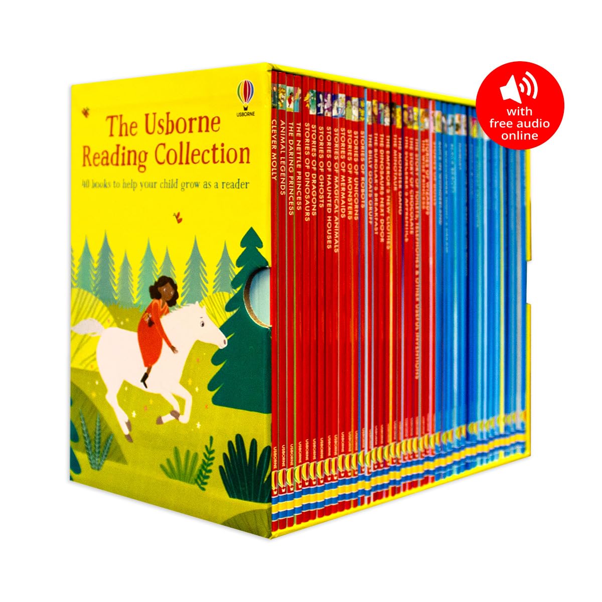 Usborne Young Readers Reading Library 40 Books Collection Set