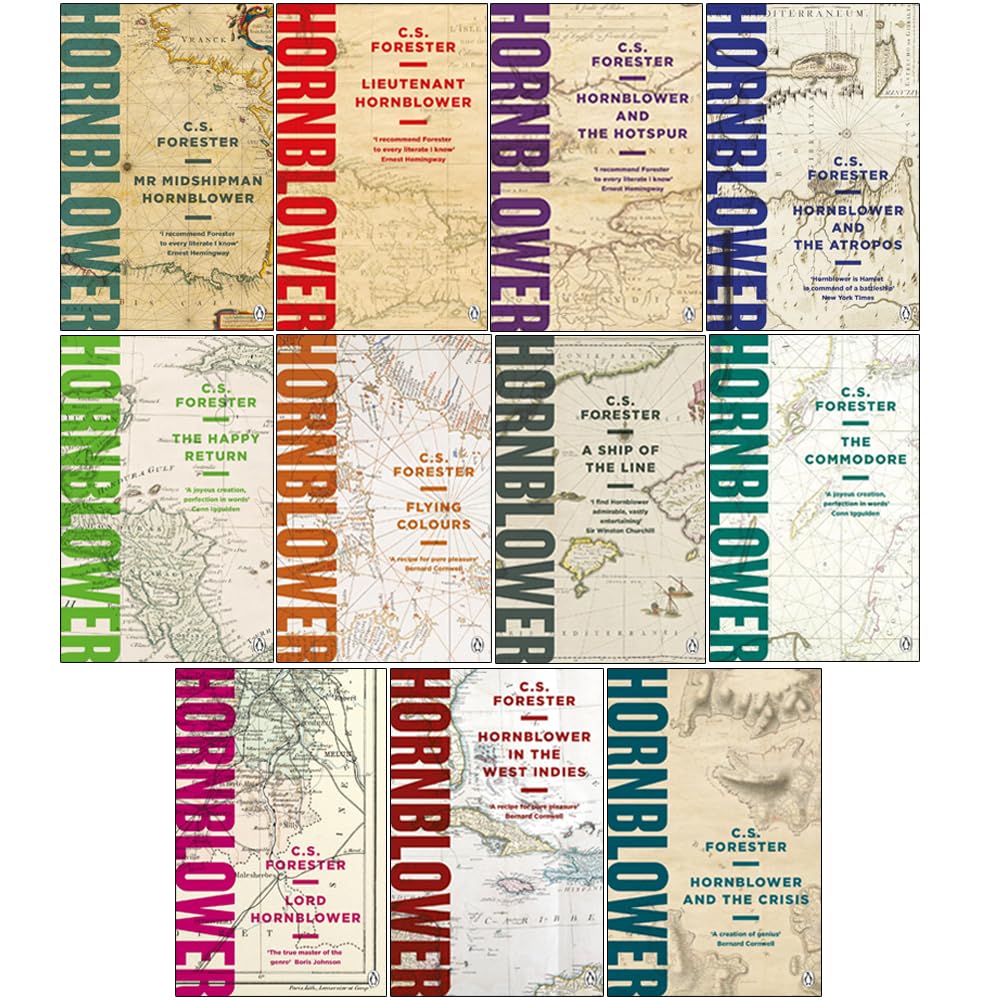C S Forester Hornblower Saga 11 Books Collection Set (Mr.Midshipman Hornblower)