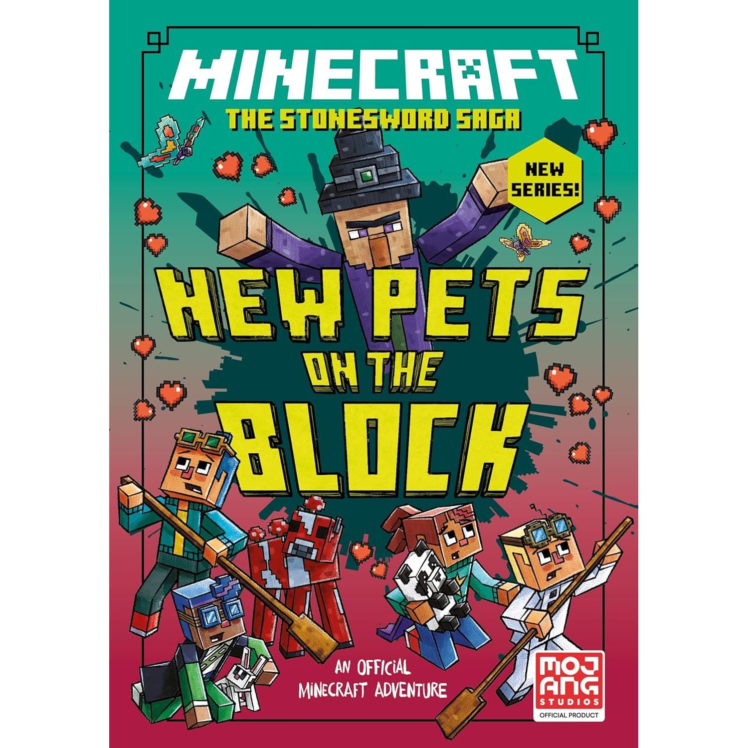 Minecraft Stonesword Saga & Ironsword Academy 8 Books Collection Set By Mojang AB (Crack in the Code, Mobs Rule, New Pets on the Block)