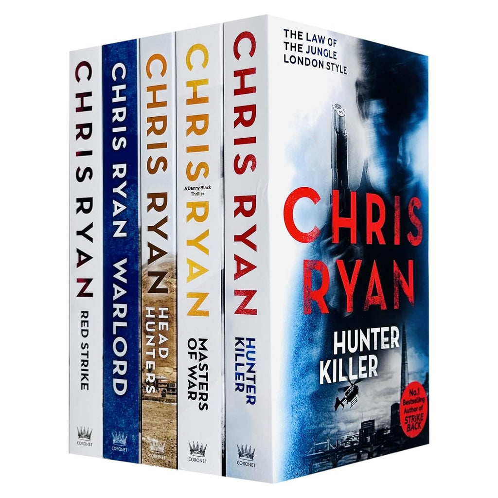 Chris Ryan Collection 5 Books Set (Hunter Killer, Masters of War, Head Hunters, Warlord and Red Strike)