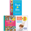 Pinch of Nom Quick and Easy [], Pinch of Nom Enjoy [] and Nom Nom Chinese Takeaway In 5 Ingredients 3 Books Collection Set