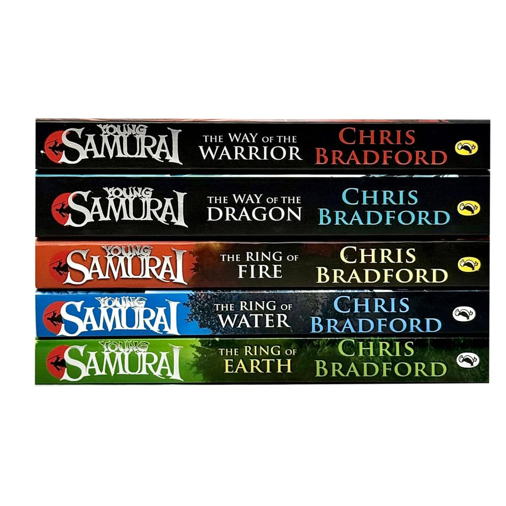 Young Samurai Series 5 Books Collection Set By Chris Bradford (The Ring of Earth, The Ring of Water, The Ring of Fire, The Way of the Dragon & The Way of the Warrior)