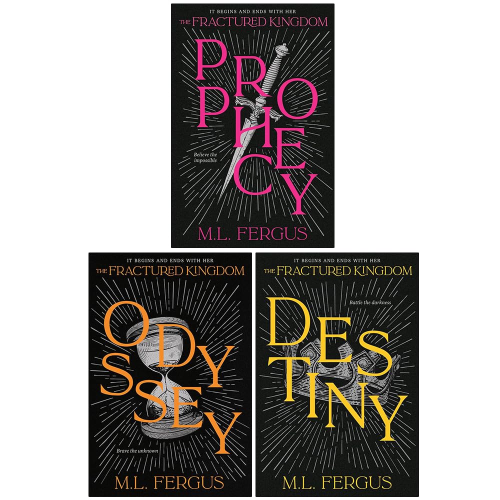Fractured Kingdom Series 3 Books Collection Set By M. L. Fergus (Prophecy, Odyssey and Destiny)