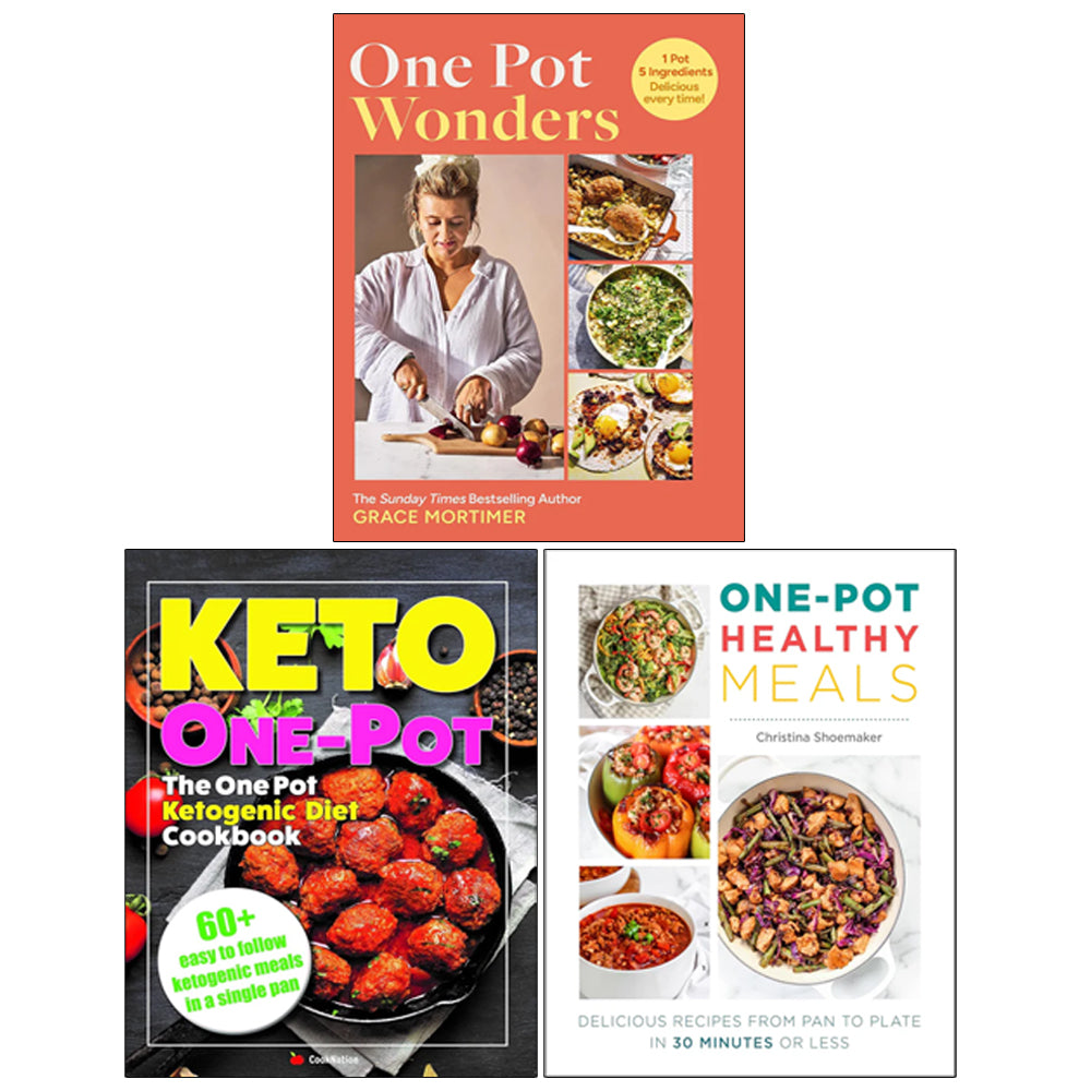 The One Pot Ketogenic Diet Cookbook, One Pot Wonders(HB), One Pot Healthy Meals 3 Books Collection Set