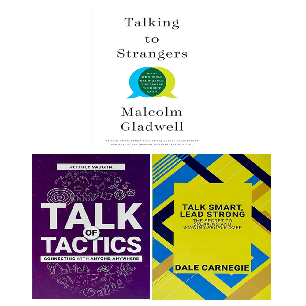 Talk of Tactics, Talking to Strangers(HB), Talk Smart Lead Strong 3 Books Collection Set