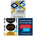 Leaders Eat Last, Lead With Words Win With Action, Leadership Is Language 3 Books Collection Set