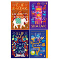 Elif Shafak 4 Books Collection Set (The Architects Apprentice, The Island of Missing Trees, The Forty Rules of Love and The Bastard of Istanbul)