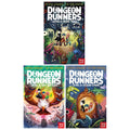 Dungeon Runners Series By Kieran Larwood Illustrated 3 Books Collection Set (Level 1: Hero Trial, Level 2: Sky Battles and Level 3: Ocean Chase)