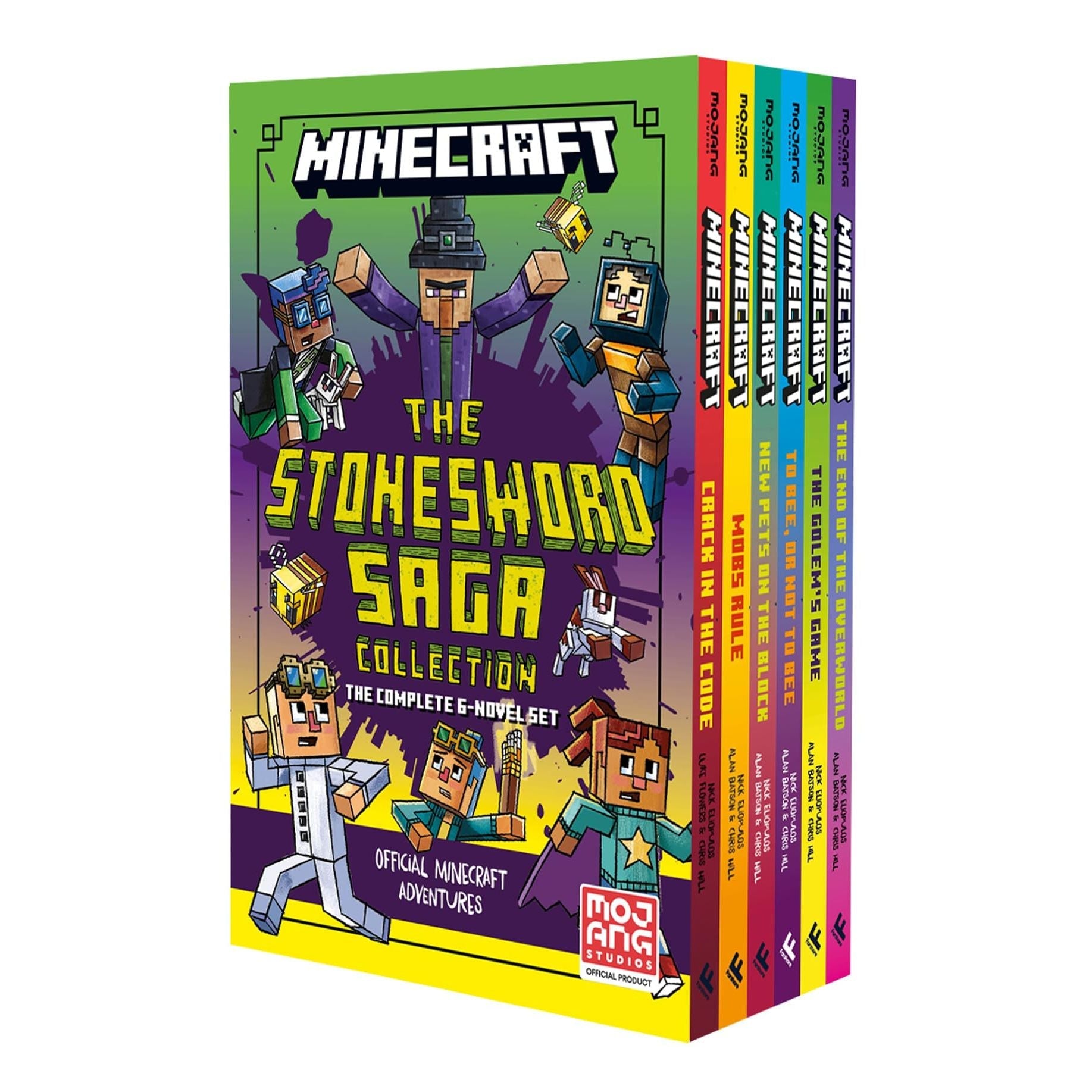 Minecraft Complete Stonesword Saga 6 Books Collection Set by Mojang AB (Crack in the Code)