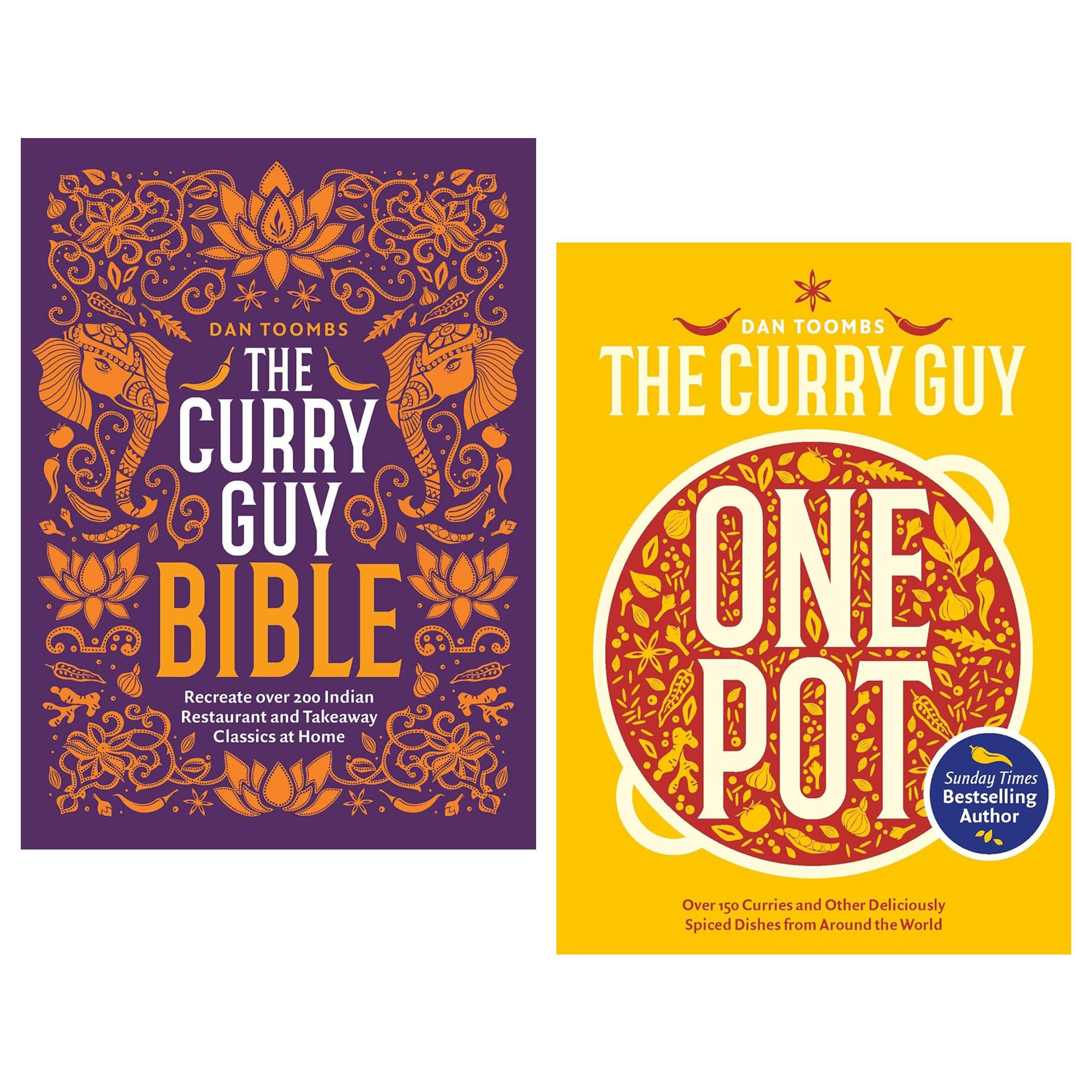 Dan Toombs 2 Books Collection Set (Curry Guy One Pot and The Curry Guy Bible)
