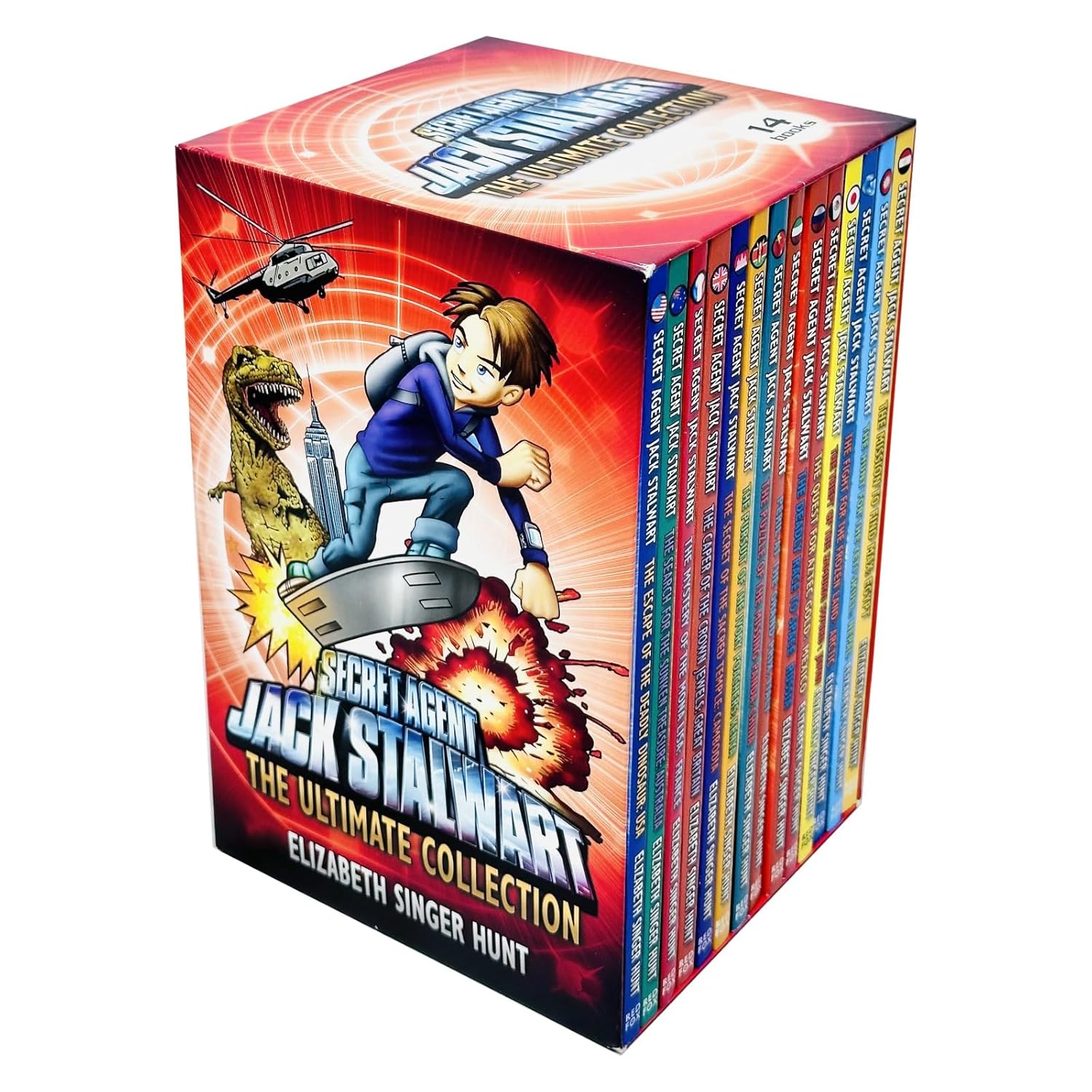 Secret Agent Jack Stalwart The Ultimate Collection 14 Books Box Set By Elizabeth Singer Hunt (USA, Australia, France, Great Britain)