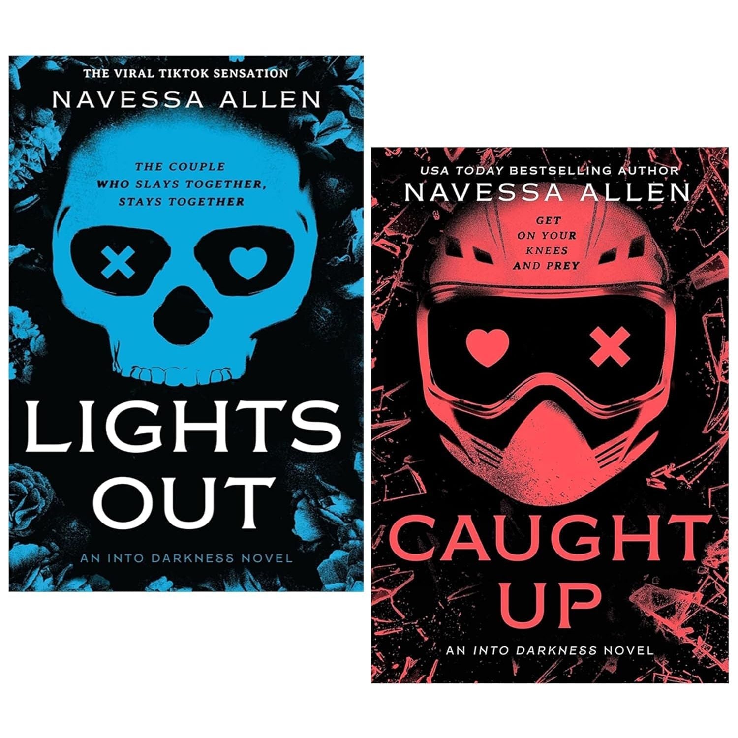 An Into Darkness Series 2 Books Collection Set by Navessa Allen(Lights Out & Caught Up)