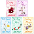 Magnolia Falls Series by Laura Pavlov 5 Books Collection Set (Loving Romeo, Wild River, Forbidden King, Beating Heart and Finding Hayes)