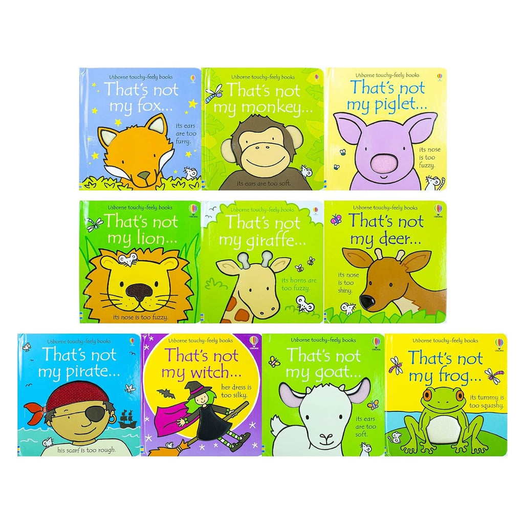 Usborne Touchy Feely That's Not My 10 Books Collection Series (3 & 4) by Fiona Watt (Fox, Witch, Goat, Deer)
