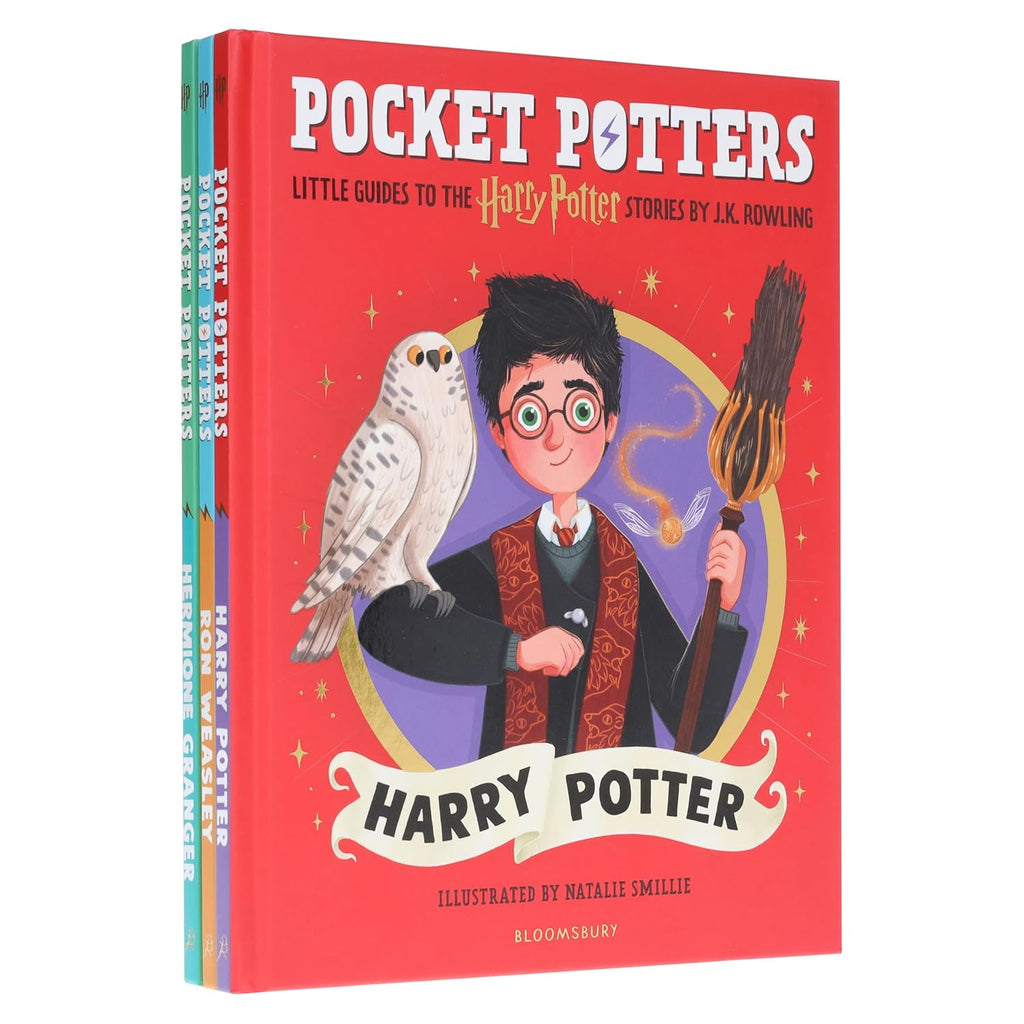 Harry Potter: Pocket Potters by J.K. Rowling Illustrated 3 Books Collection Set (Harry Potter, Ron Weasley & Hermione Granger)