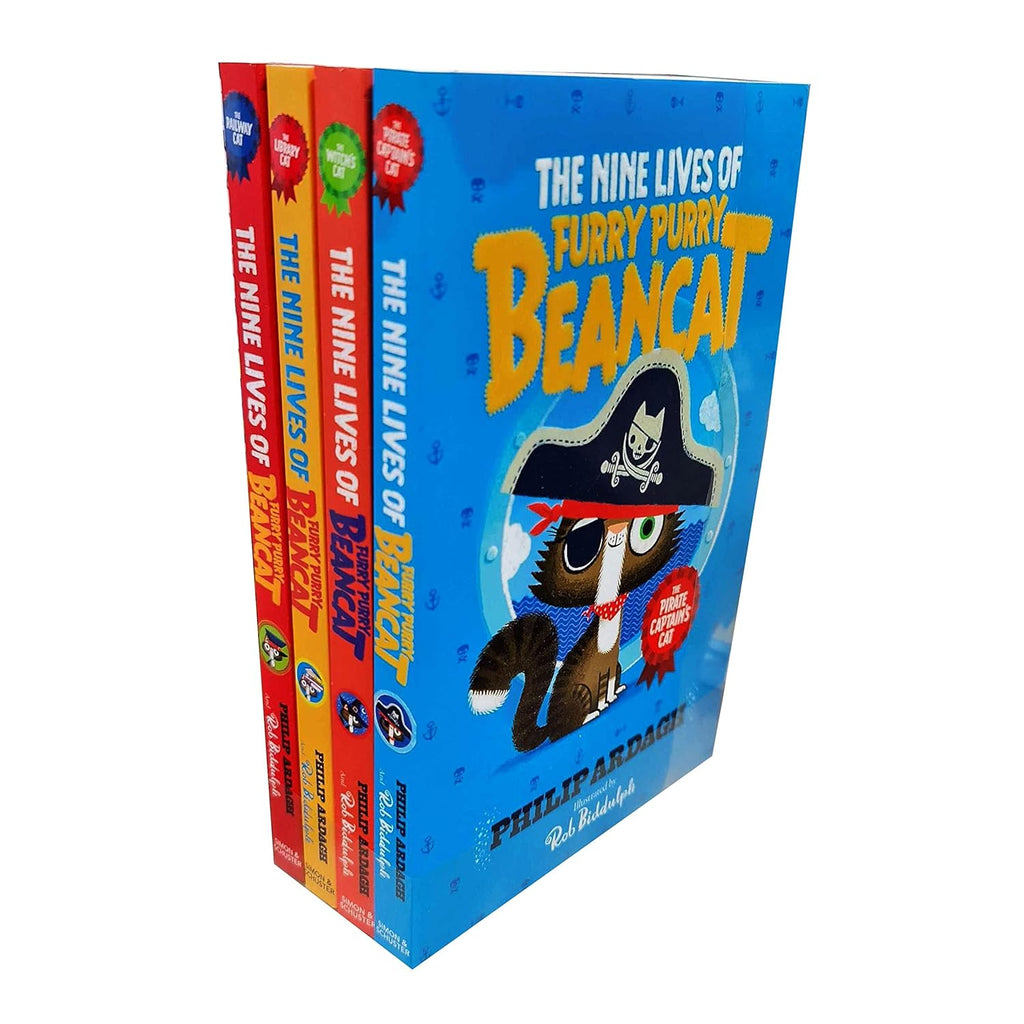 The Nine Lives of Furry Purry Beancat 4 Books Collection