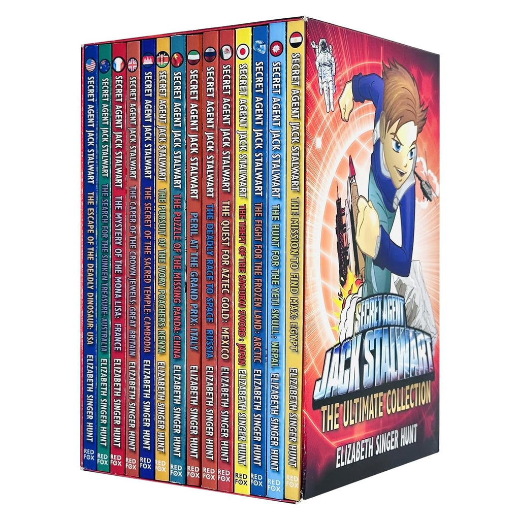 Secret Agent Jack Stalwart The Ultimate Collection 14 Books Box Set By Elizabeth Singer Hunt (USA, Australia, France, Great Britain)