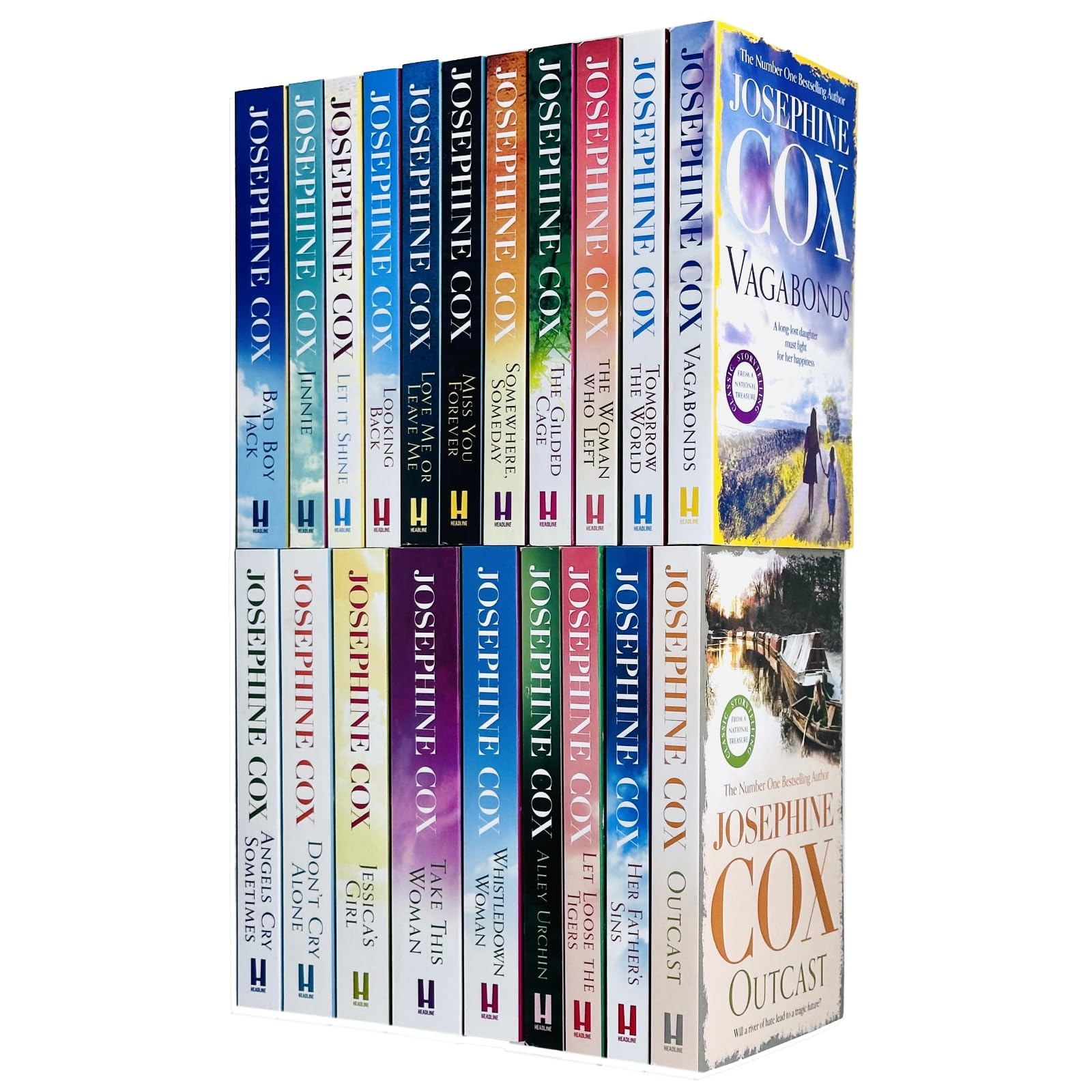 Josephine Cox Collection 20 Books Set (Vagabonds, Tomorrow the World, The Woman Who Left, The Gilded Cage, Somewhere Someday)