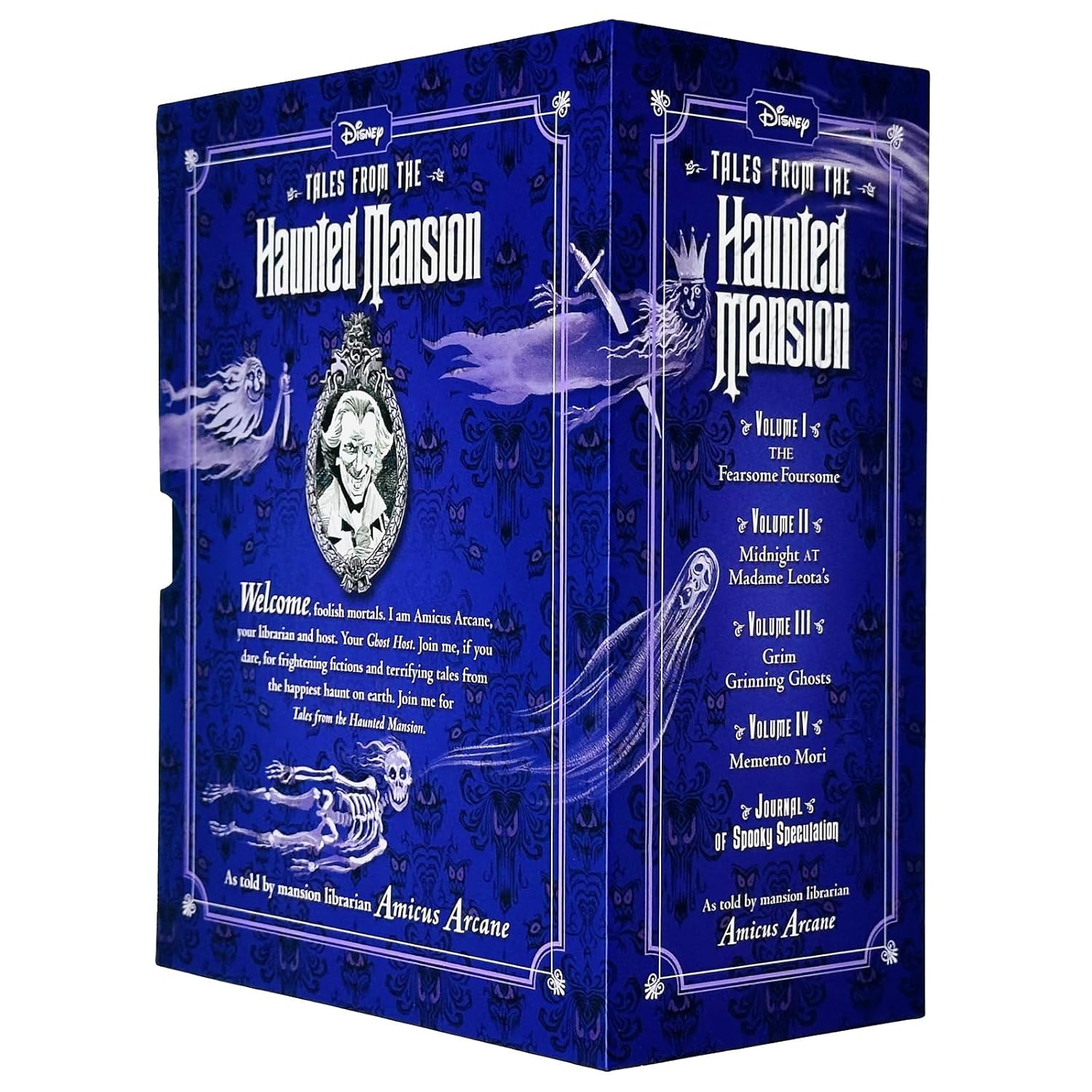 Tales From The Haunted Mansion Series Volume 1-4 Books Collection Set with Journal of Spooky Speculation Fearsome Foursome, Memento Mori