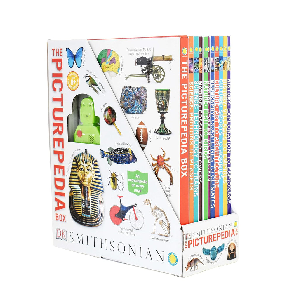 The Picturepedia Box 11 Books Collection Set by DK (Picturepedia Box, Science Protons to Planets, Science Technology to Trains)