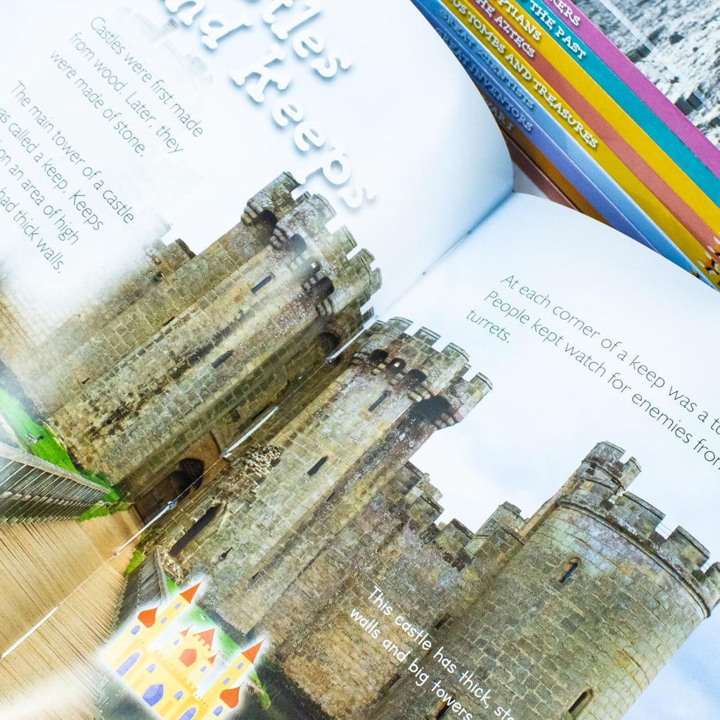 Children Introduction To History For Beginners (Series 2) 10 Hardback Book Collection Set (The Aztecs, Castles, Egyptians, Great Explorers)