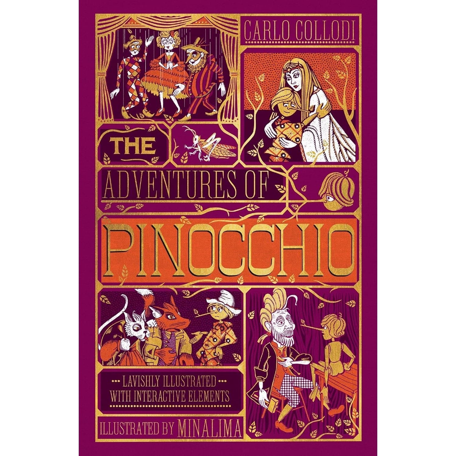 The Wonderful Wizard of Oz By L. Frank Baum & The Adventures of Pinocchio By Carlo Collodi  2 Books  Collection Set