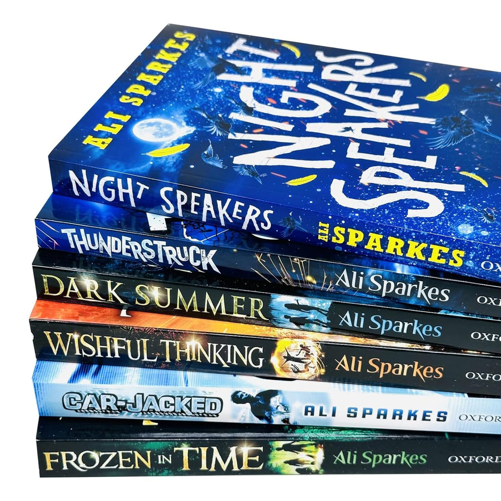 Ali Sparkes 6 Books Collection Set (Frozen in Time, Car-Jacked, Wishful Thinking, Dark Summer, Thunderstruck and Night Speakers)