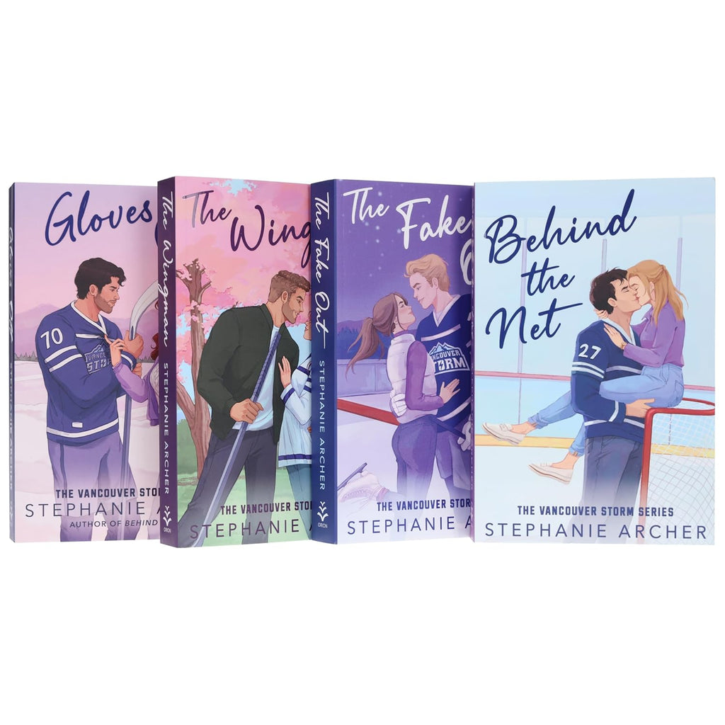 Vancouver Storm Series by Stephanie Archer 4 Books Collection Set (Behind The Net, The Fake Out, The Wingman and Gloves Off)