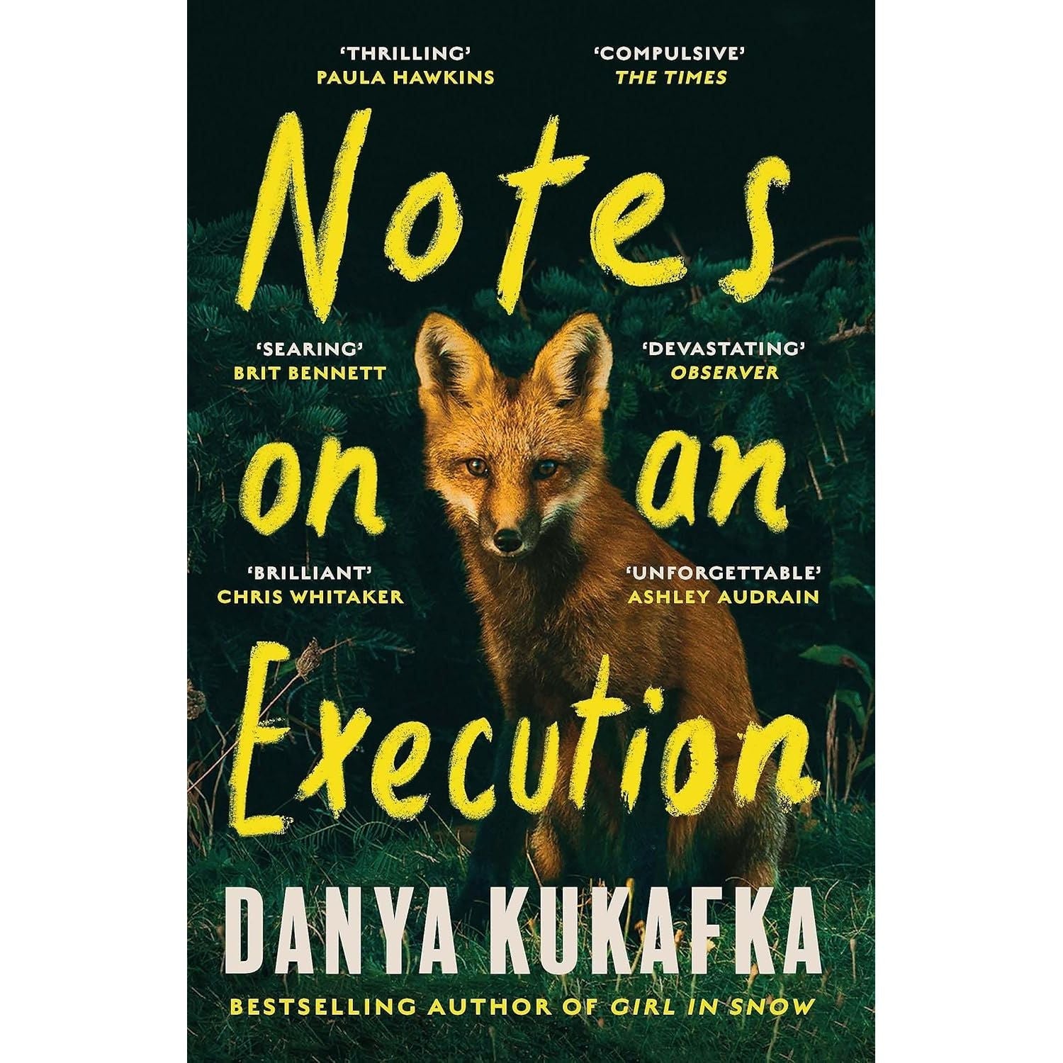 Danya Kukafka 2 Books Colection Set Notes on an Execution, Girl in Snow
