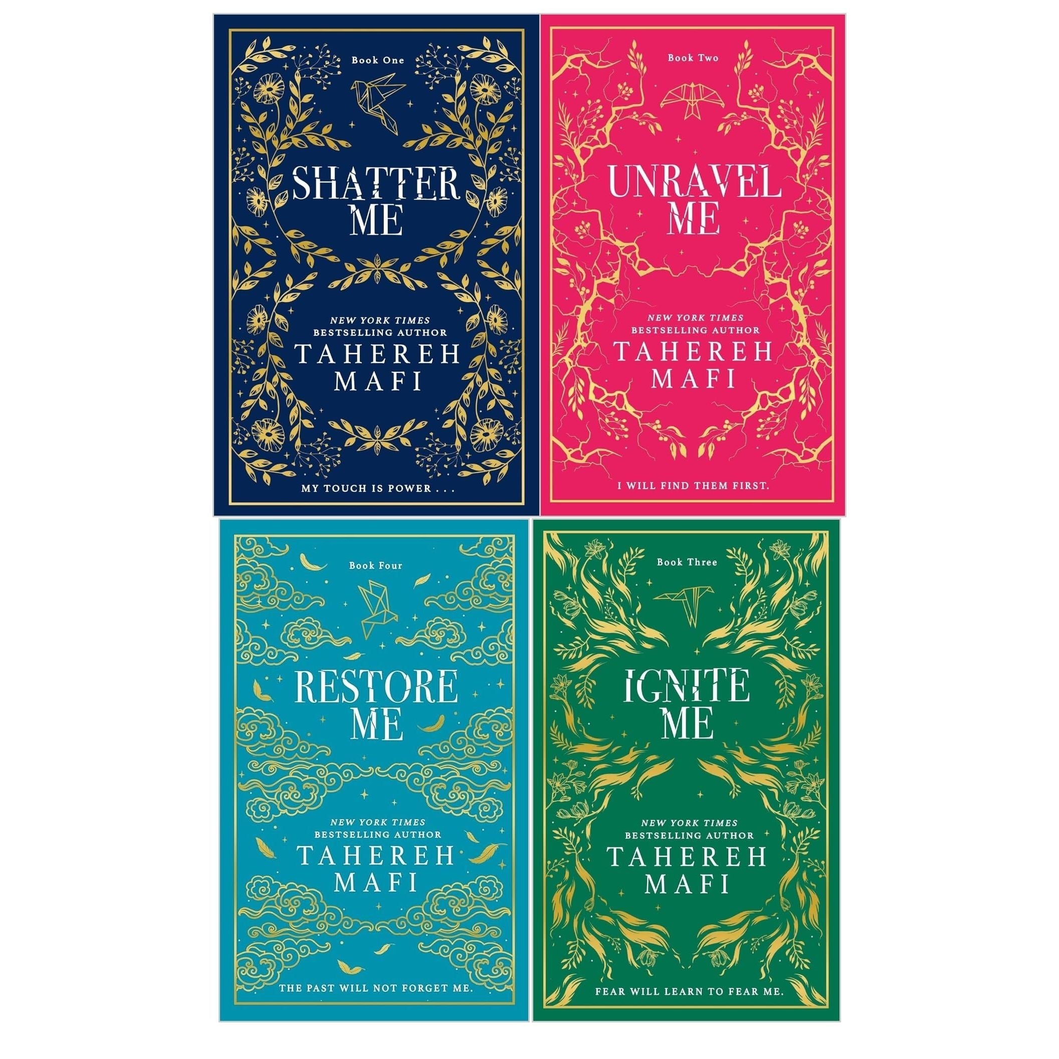 Shatter Me Collectors Edition 4 Books Collection Set by Tahereh Mafi (Shatter Me, Unravel Me, Ignite Me and Restore Me)