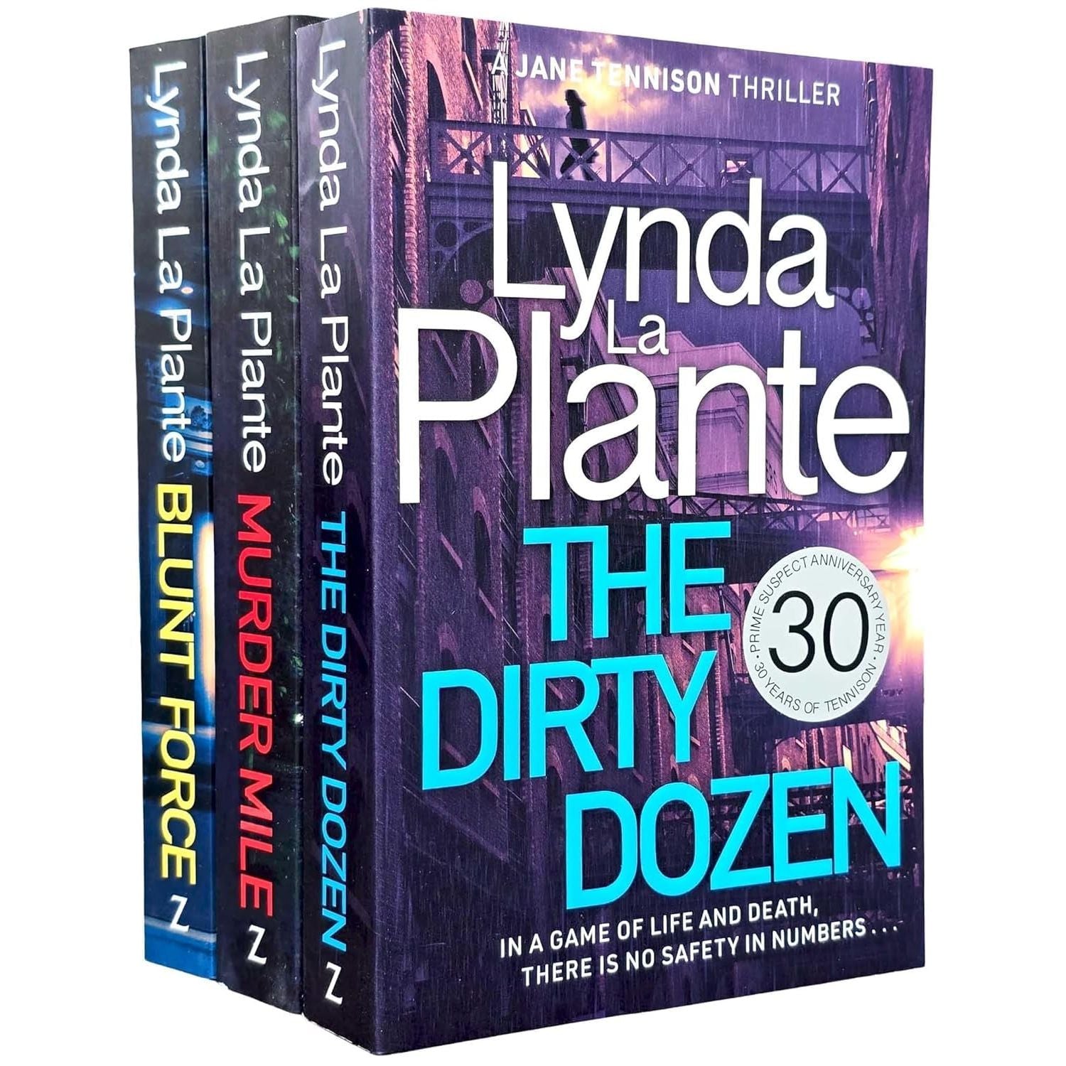 Jane Tennison Thrillers Book 4-6 By Lynda La Plante 3 Books Collection Set (Murder Mile, The Dirty Dozen, Blunt Force)