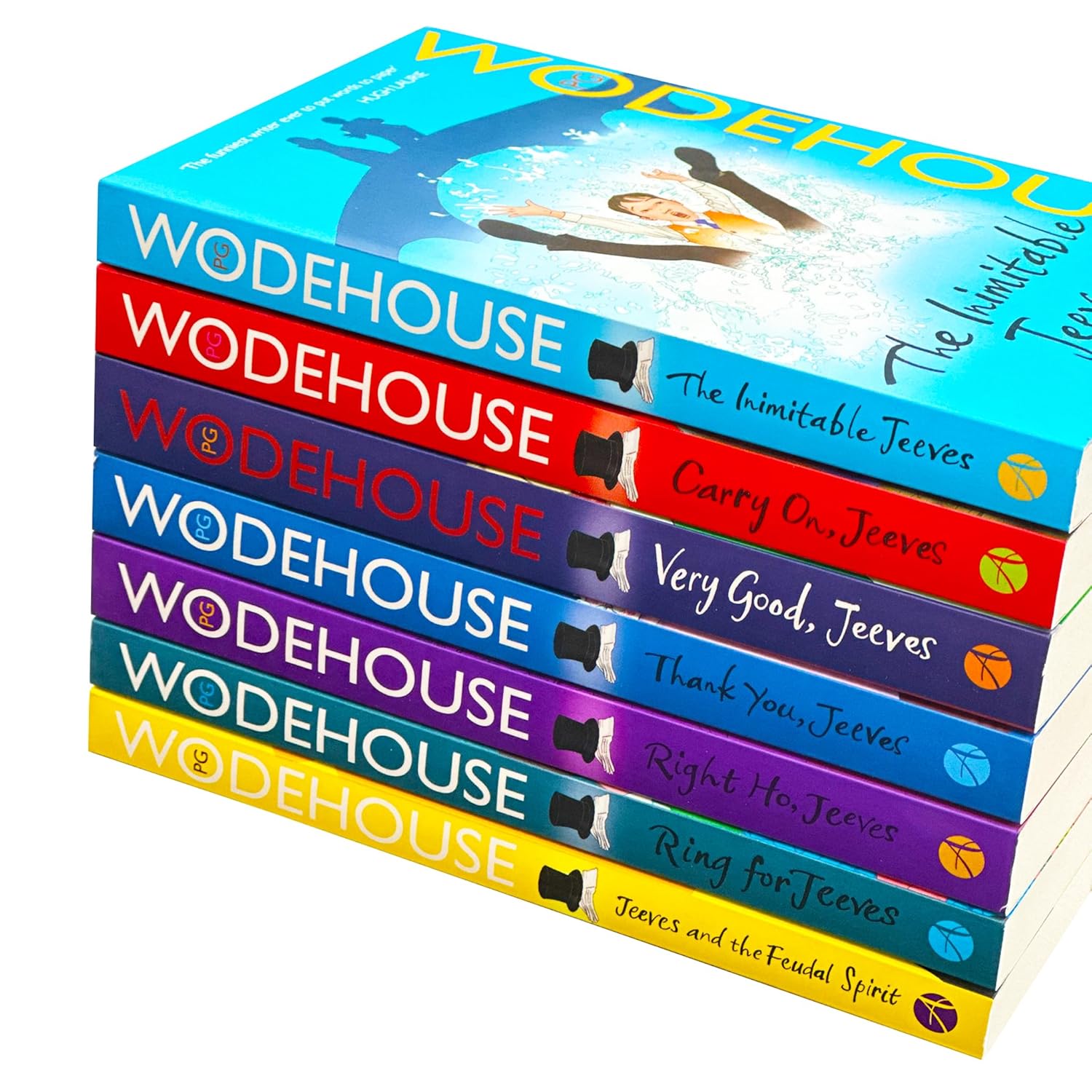 Jeeves and Wooster Series by P.G. Wodehouse 7 Books Collection Set (The Inimitable Jeeves, Carry On, Very Good)