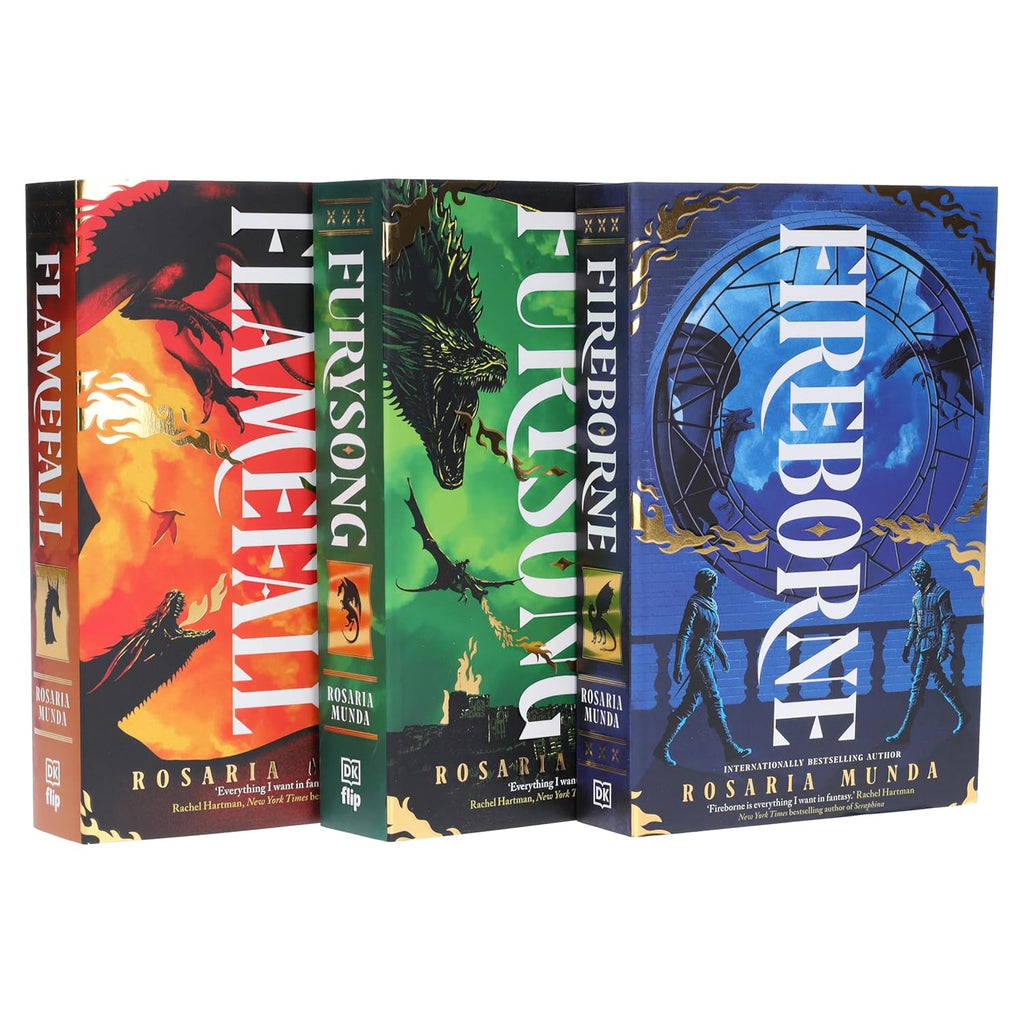 The Aurelian Cycle Trilogy 3 Books Collection Set by Rosaria Munda (Fireborne, Flamefall and Furysong)