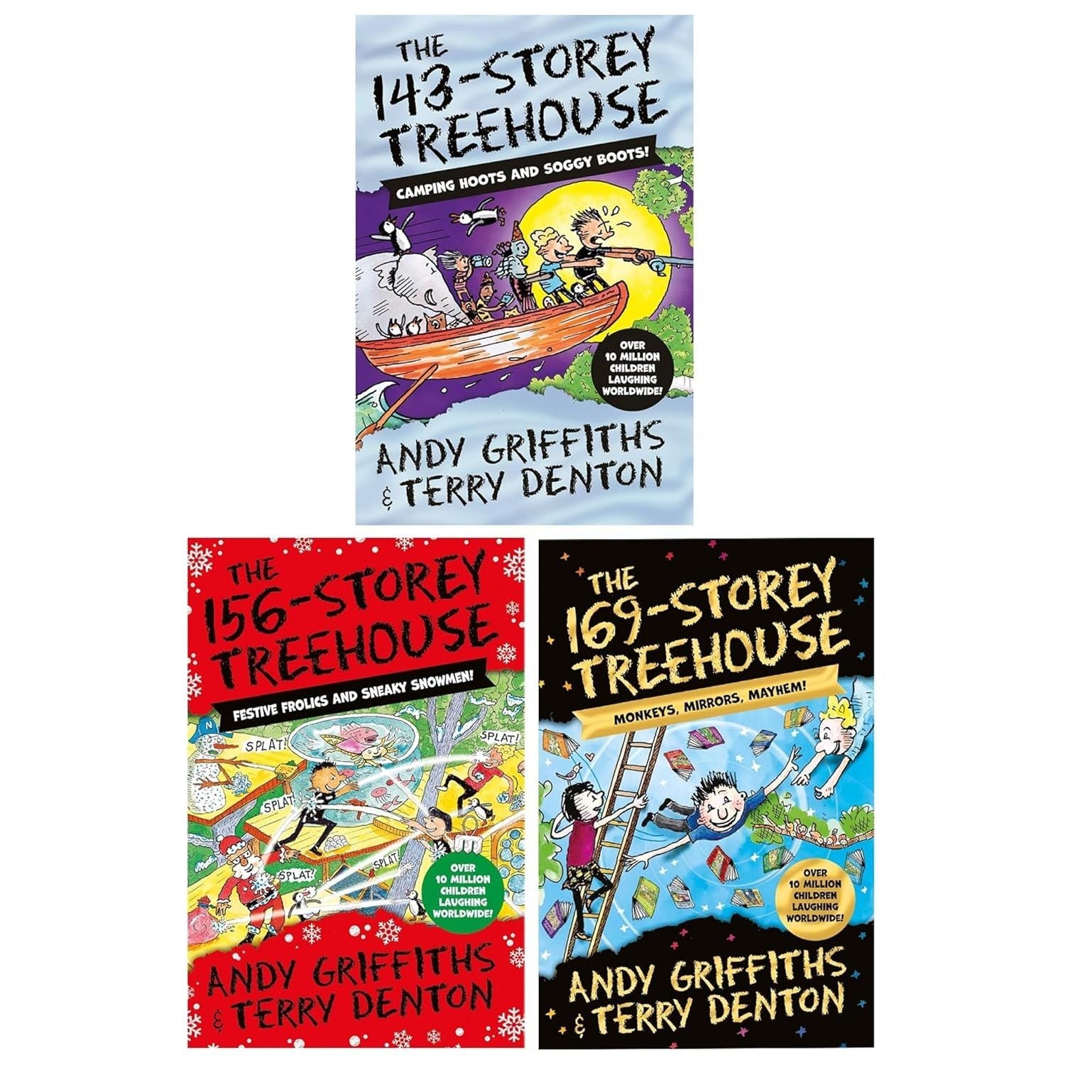 The Treehouse Series (Book 11-13) by Andy Griffiths Illustrated 3 Books Collection Set