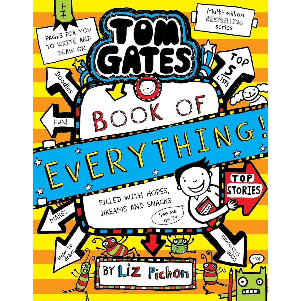 Tom Gates Series 4 Books Collection Set By Liz Pichon (Ha! Ha! Hilarious, Book of Everything, Five Star Stories and Happy to Help (eventually))