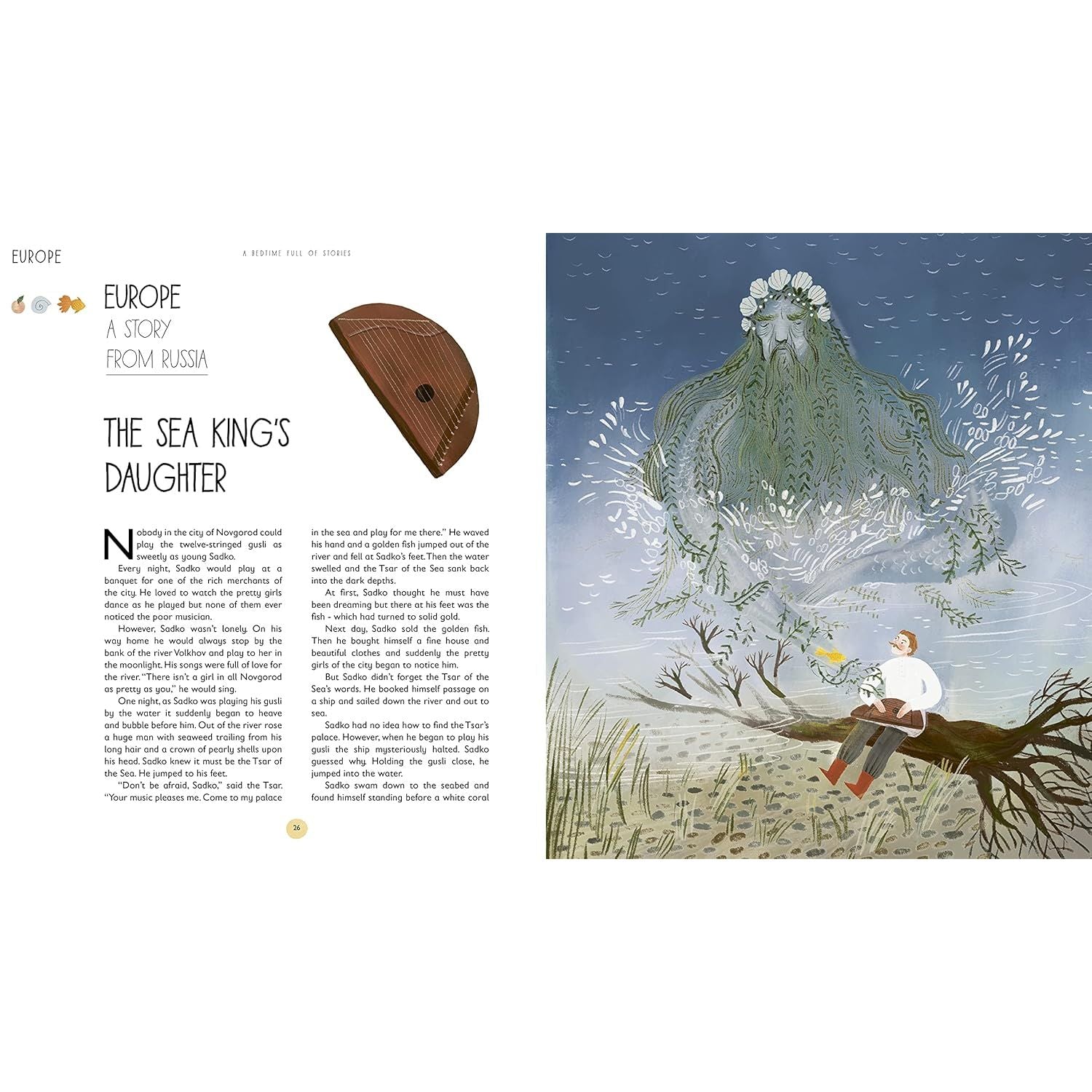 A Bedtime Full of Stories: 50 Folktales and Legends from Around the World by Angela McAllister