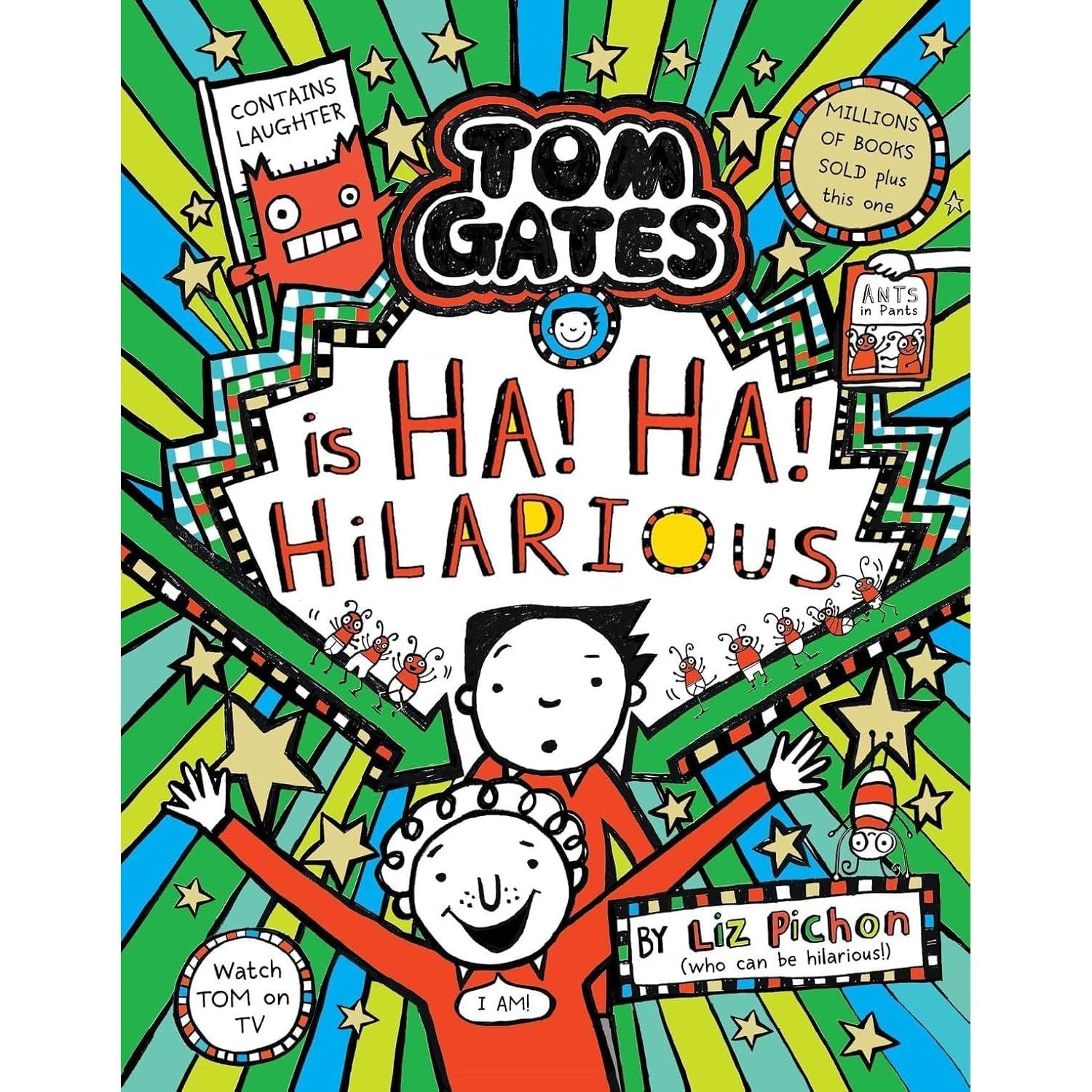 Tom Gates Series 4 Books Collection Set By Liz Pichon (Ha! Ha! Hilarious, Book of Everything, Five Star Stories and Happy to Help (eventually))