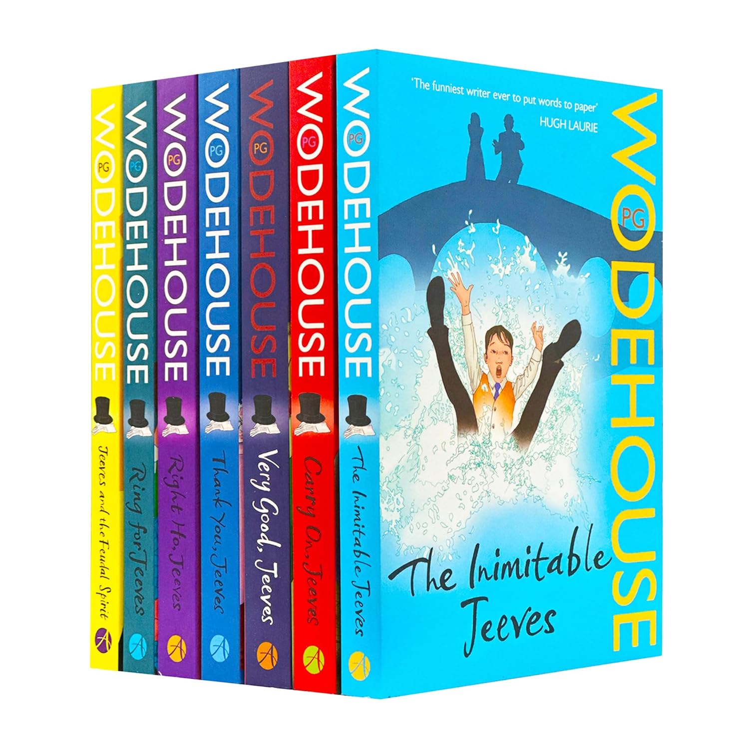 Jeeves and Wooster Series by P.G. Wodehouse 7 Books Collection Set (The Inimitable Jeeves, Carry On, Very Good)