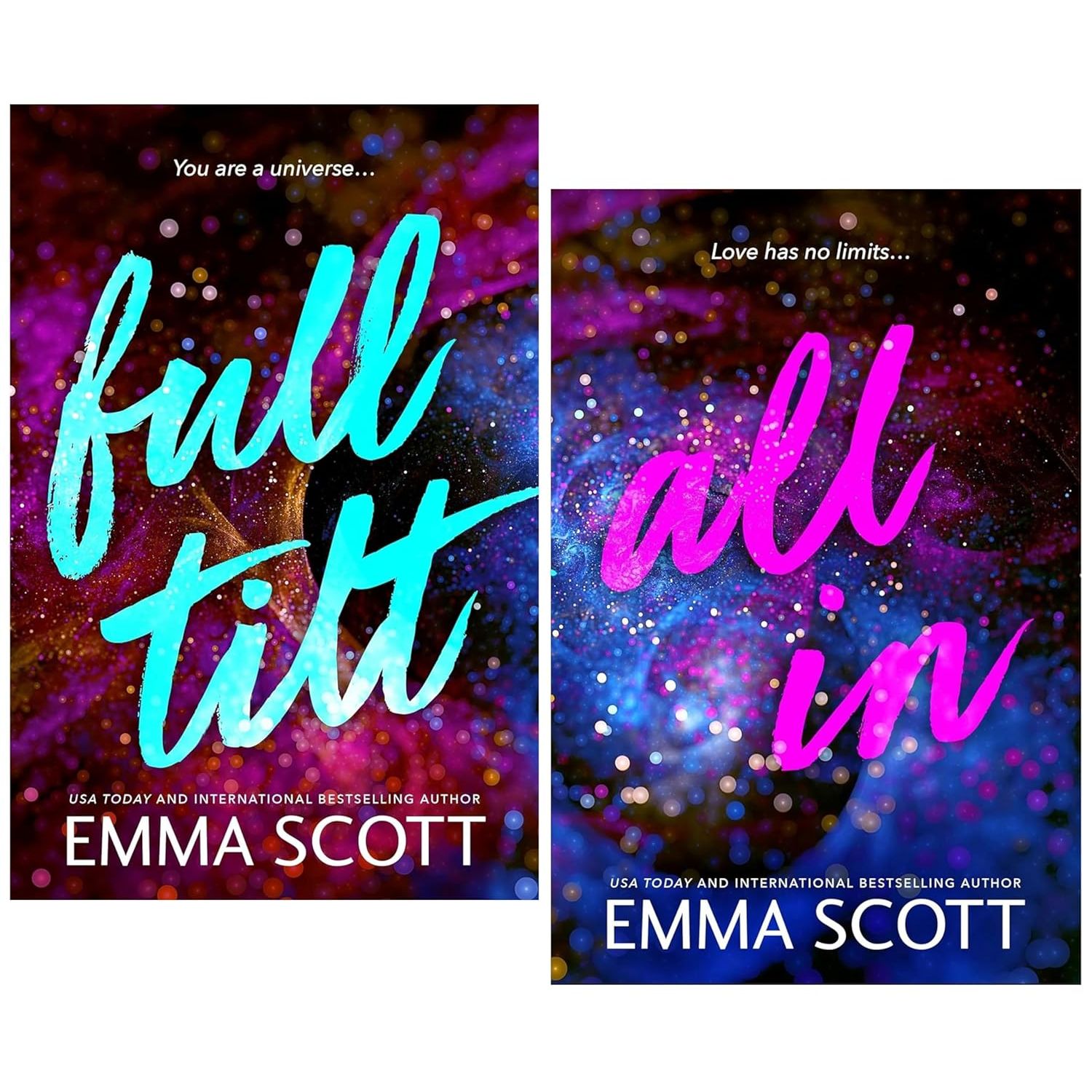 Full Tilt Duet by Emma Scott 2 Books Collection Set (Full Tilt & All In)