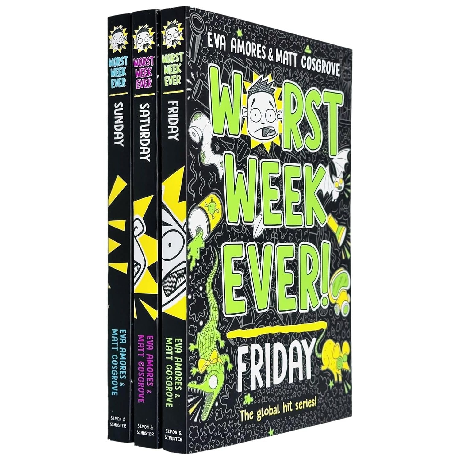 Worst Week Ever! Series 3 Books Collection Set By Eva Amores & Matt Cosgrove (Sunday, Saturday and Friday)