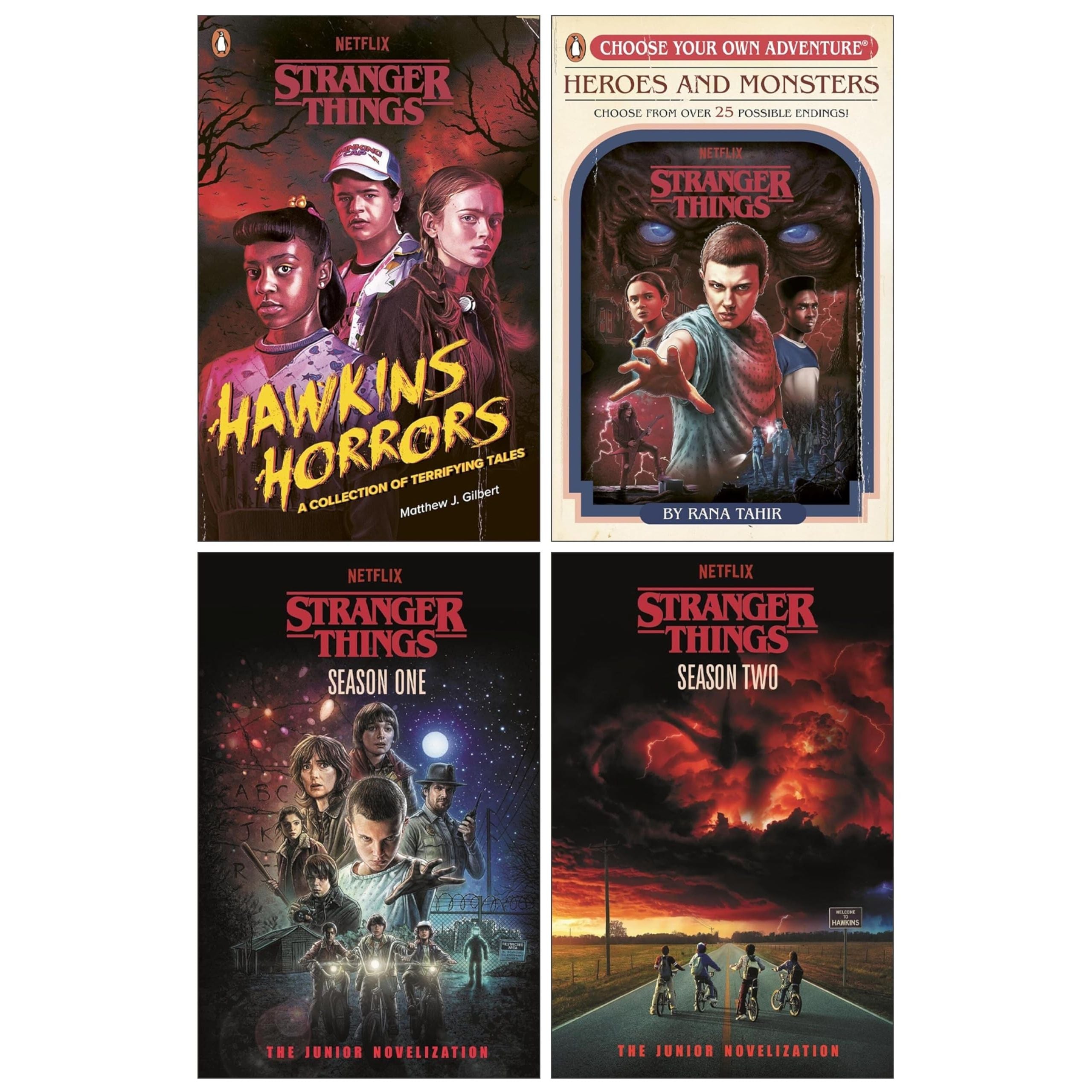 Stranger Things Collection 4 Books Set ( Stranger Things: Hawkins Horrors, Stranger Things: Heroes and Monsters Stranger Things: Season One and Season Two)