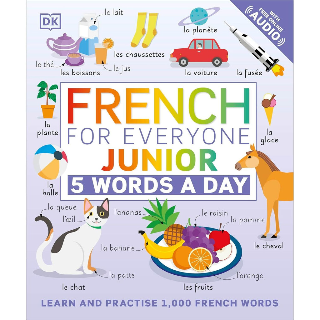 5 Words a Day series 5 Books Collection Set By DK (French for Everyone Junior, Italian for Everyone Junior)