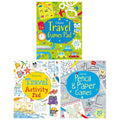 Usborne Travel Activity and Games Tear-Off Pads 3 Books Collection Set (Travel Activity Pad, Pencil And Paper Games and Travel Games Pad)