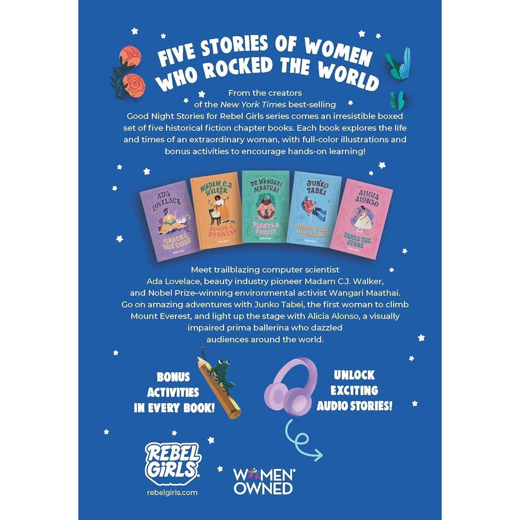 Good Night Stories for Rebel Girls 5 Books Collection Box Set (A Rebel Girls Chapter Books)