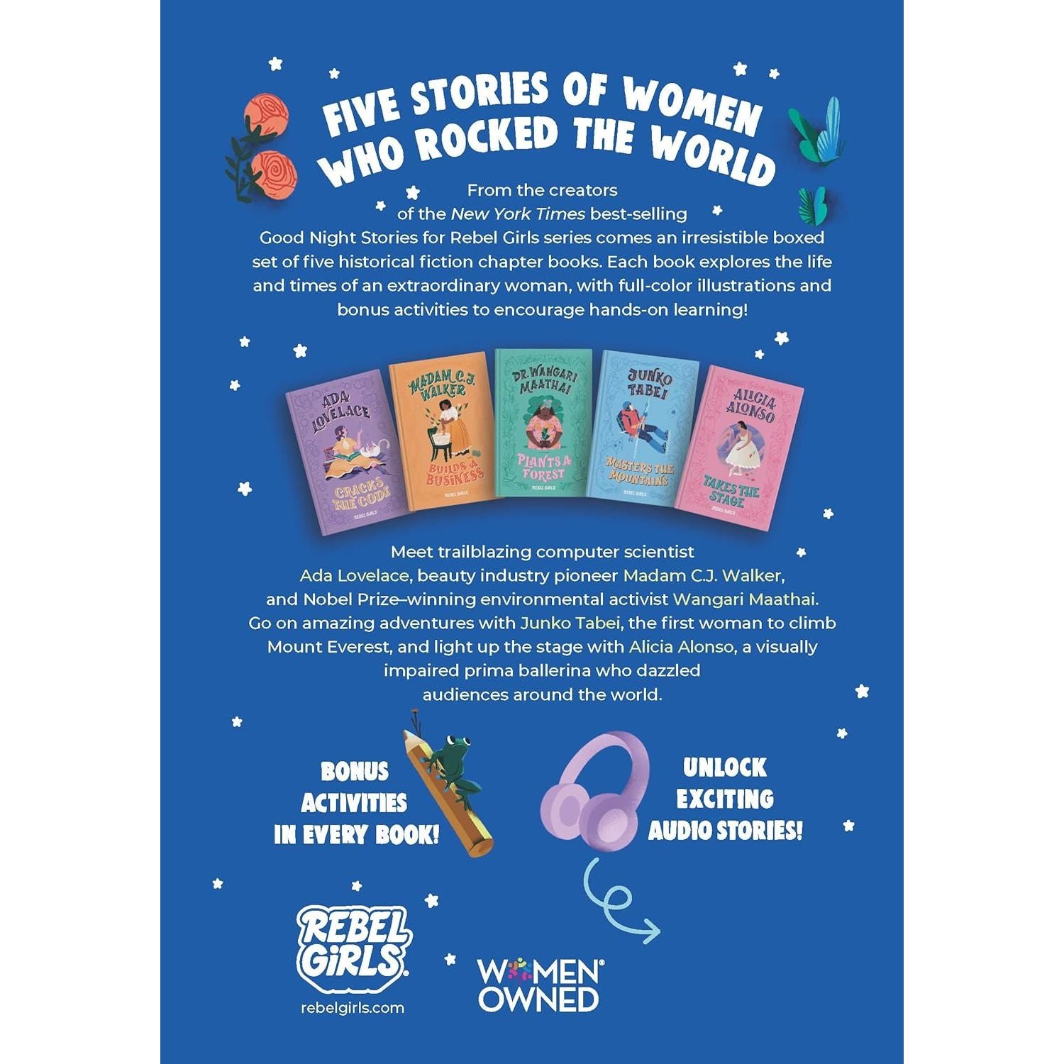 Good Night Stories for Rebel Girls 5 Books Collection Box Set (A Rebel Girls Chapter Books)